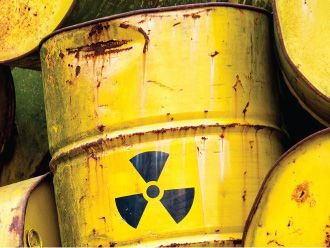 Toxic waste barrels
