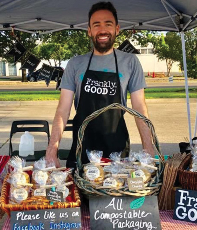 The MavPitch business competition helped student Frank Ridout expand his cookie business.