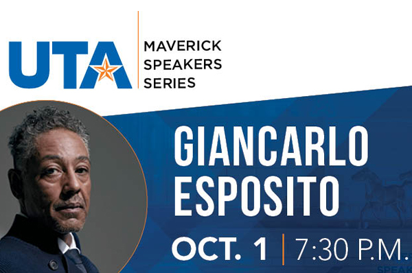 Giancarlo Esposito: U T A Maverick Speakers Series Texas Hall at U T Arlington. Get tickets at U T A Tickets dot com.