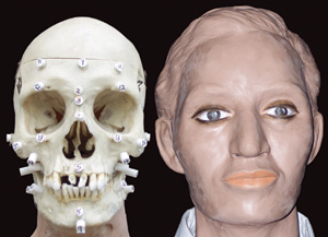 Reconstructed face of 'George'