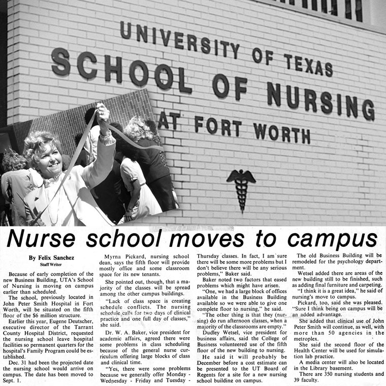 1976 Newspaper article on Nursing school