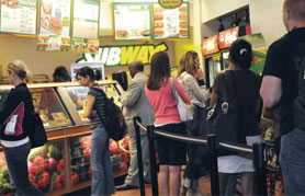 new Subway sandwich shop