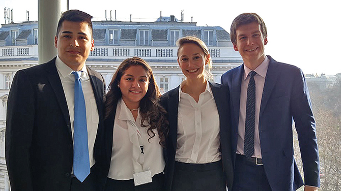 Students from UTA's Moot Court team