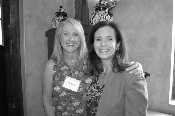 Alumni Michelle Clark and Kim Crawford