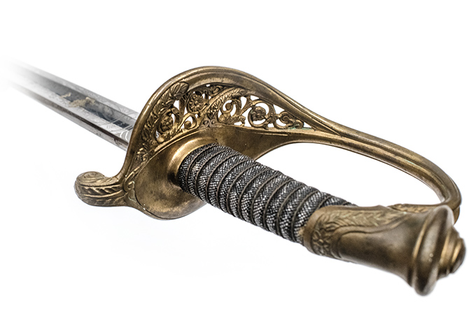 An infantry officer’s sword from 1850.