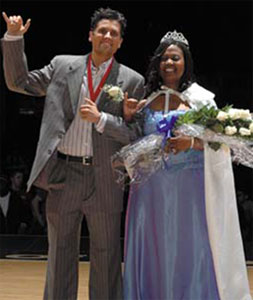 Homecoming king and queen