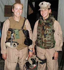 Kelly Bowman with fellow nurse Gini Hinrichs