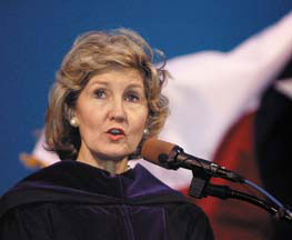 United States Senator Kay Bailey Hutchison delivering the keynote address