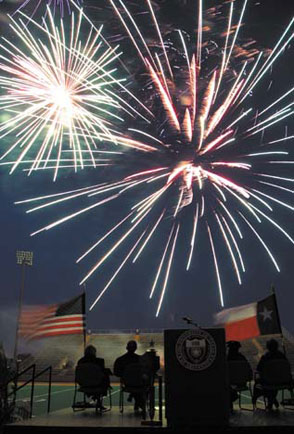 Fireworks display at the Convocation