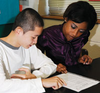 Students study Exploring Teaching