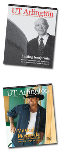UT Arlington magazine covers