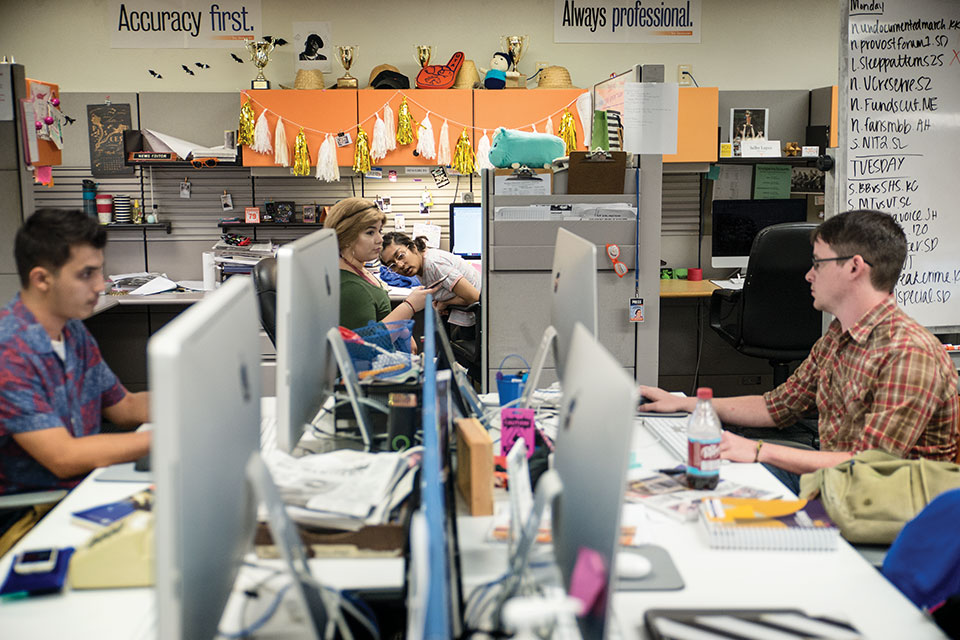 The Shorthorn newsroom