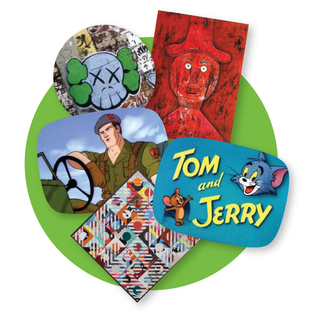 Collage of Donjuan's inspirations