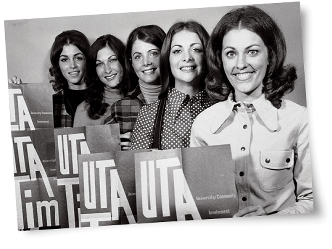 1972 UTA Homecoming queen candidates