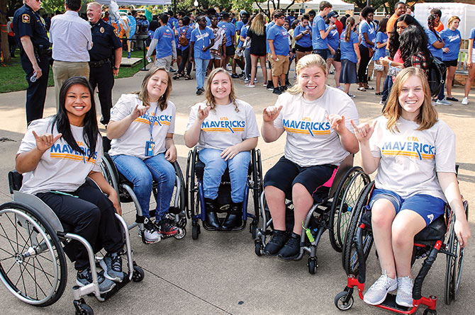 Movin’ Mavs women’s wheelchair basketball team