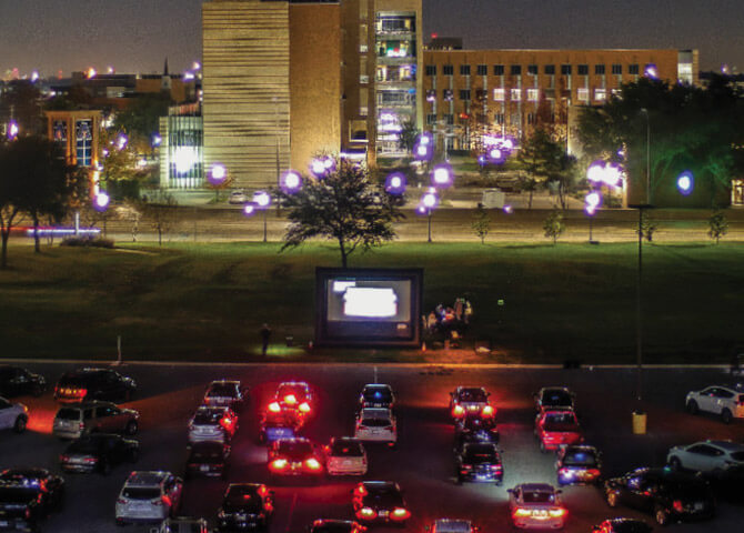 Drive in movie at UTA