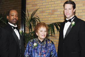 Theron Bowman, Rosalie Budnoff and Dwight Lawson