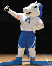 UT Arlington's mascot Blaze