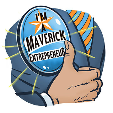 I'm a Maverick entrepreneur illustration